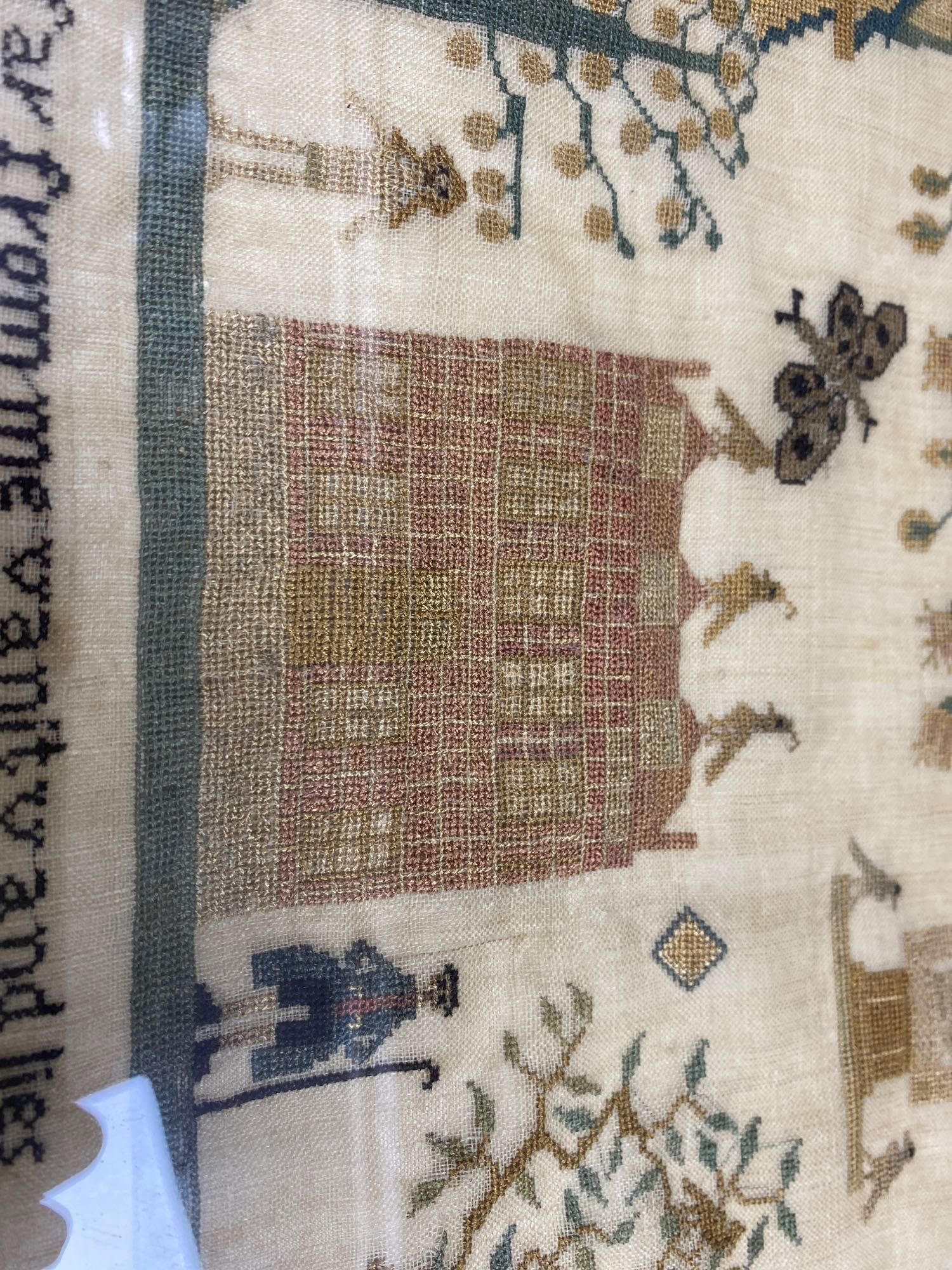 A George III sampler by Sarah Rust, dated March 29th 1813, 39 x 33cm